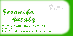 veronika antaly business card